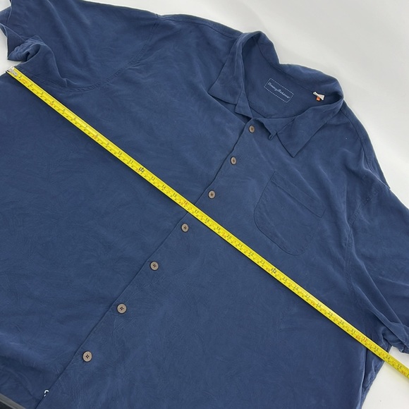 TOMMY BAHAMA 100% Silk Big and Tall Button Down Leaf Shirt 5XB EUC - Picture 11 of 17